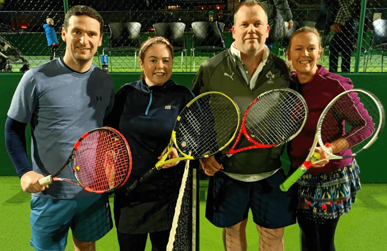 Mixed doubles tennis players